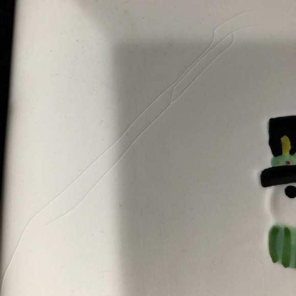 Snowman Earthenware Plate Christmas Cutouts Dish / Plate & Spread Knife - Picture 3 of 13